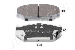 Brake Pad Set, disc brake (PA-820AF)