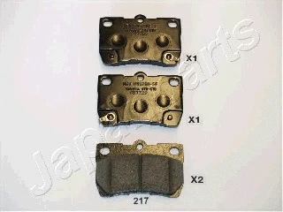 Brake Pad Set, disc brake (PP-217AF)