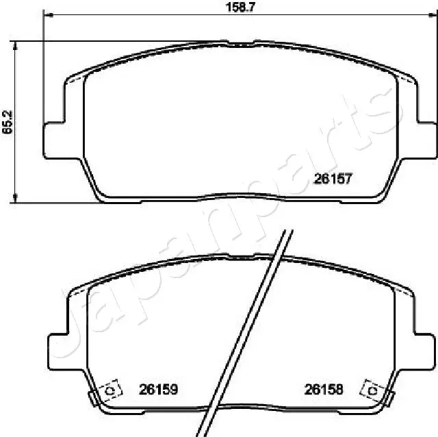 Brake Pad Set, disc brake (PA-H30AF)
