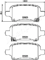 Brake Pad Set, disc brake (PP-0406AF)