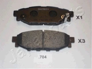 Brake Pad Set, disc brake (PP-704AF)