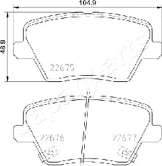 Brake Pad Set, disc brake (PP-K15AF)