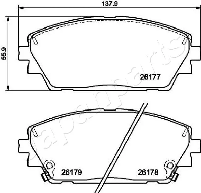 Brake Pad Set, disc brake (PA-3002AF)