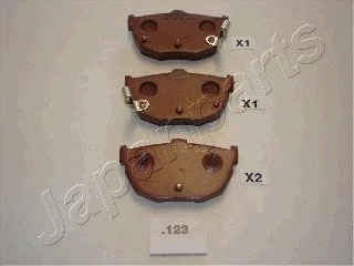 Brake Pad Set, disc brake (PP-123AF)