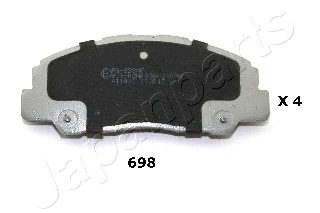 Brake Pad Set, disc brake (PA-698AF)
