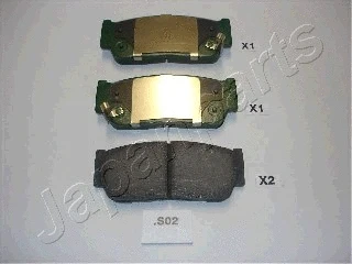 Brake Pad Set, disc brake (PP-S02AF)