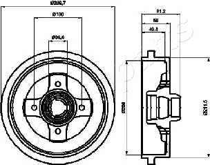 Brake Drum (TA-0909)