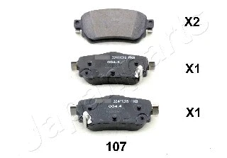Brake Pad Set, disc brake (PP-107AF)