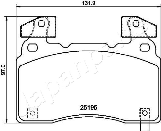 Brake Pad Set, disc brake (PA-0419AF)