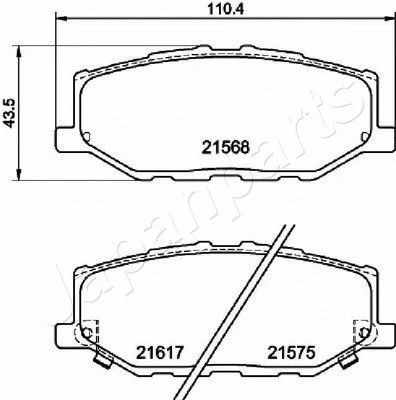 Brake Pad Set, disc brake (PA-823AF)
