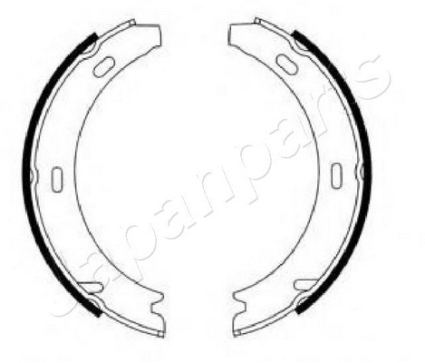 Brake Shoe Set, parking brake (GF-0501AF)