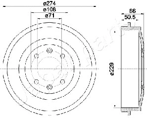 Brake Drum (TA-0600)