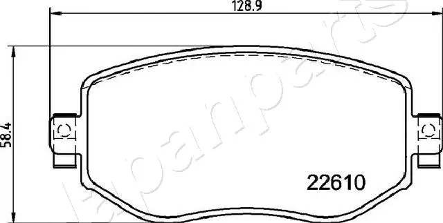 Brake Pad Set, disc brake (PA-0722AF)