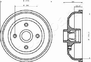 Brake Drum (TA-0406)