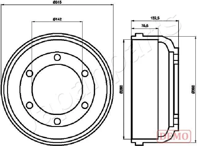 Brake Drum (TA-0317C)