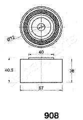 Tensioner, timing belt