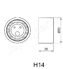 Tensioner, timing belt