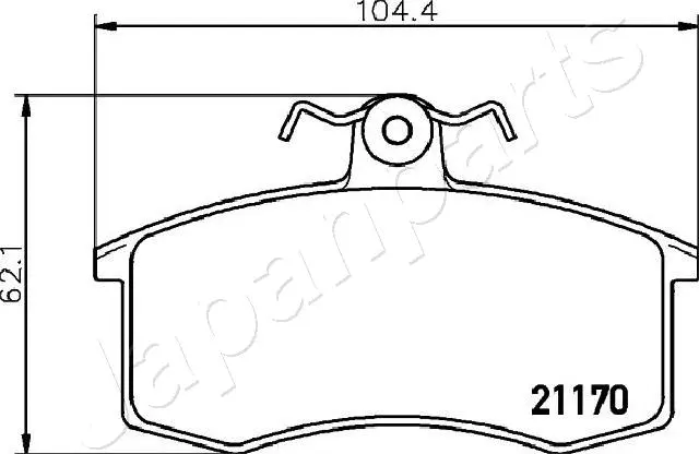 Brake Pad Set, disc brake (PA-045AF)
