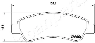 Brake Pad Set, disc brake (PP-0610AF)