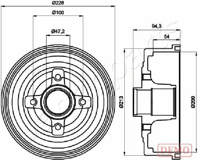 Brake Drum (TA-0412C)