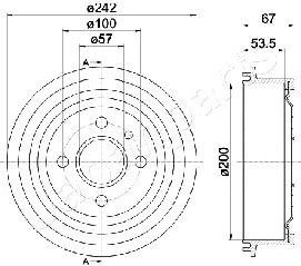 Brake Drum (TA-0402)