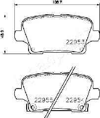 Brake Pad Set, disc brake (PP-0407AF)