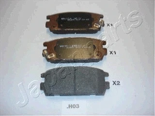 Brake Pad Set, disc brake (PP-H03AF)