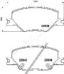 Brake Pad Set, disc brake (PA-0417AF)