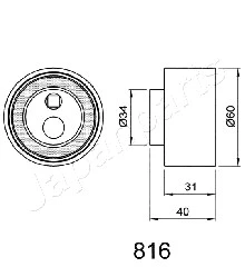Tensioner, timing belt