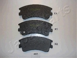 Brake Pad Set, disc brake (PA-307AF)