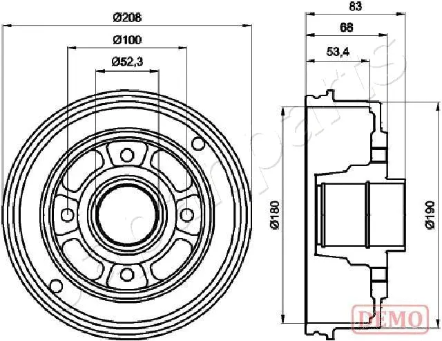 Brake Drum (TA-0707C)