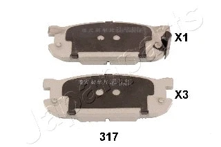 Brake Pad Set, disc brake (PP-317AF)