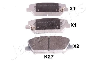 Brake Pad Set, disc brake (PA-K27AF)