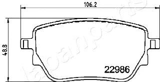 Brake Pad Set, disc brake (PP-0533AF)