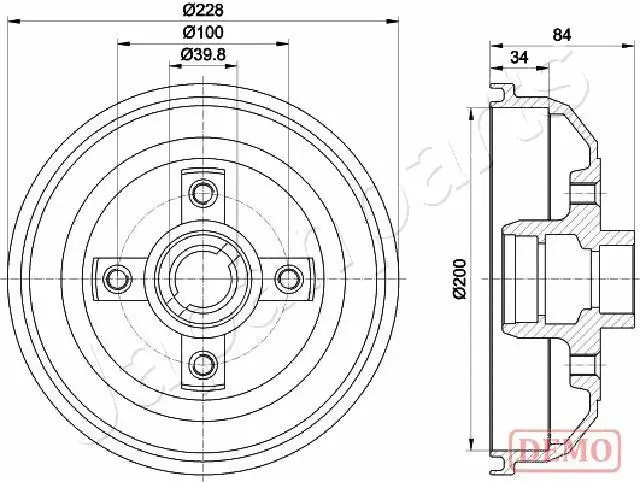 Brake Drum (TA-0407C)
