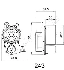 Tensioner, timing belt