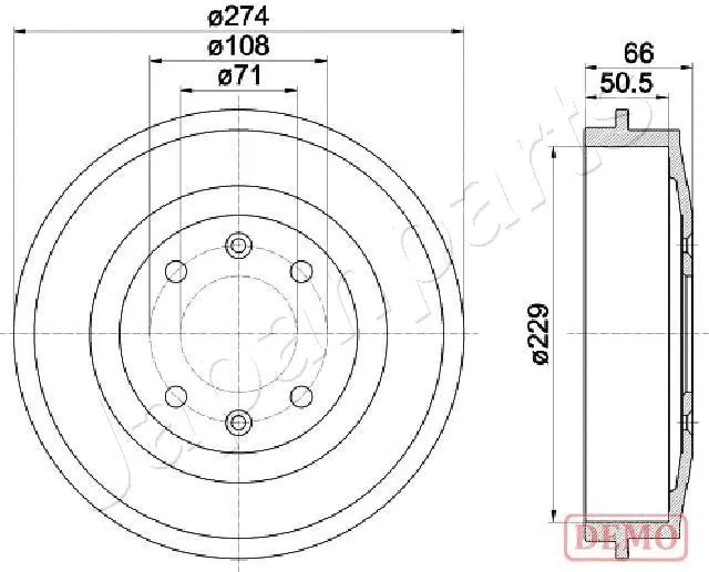 Brake Drum (TA-0600C)