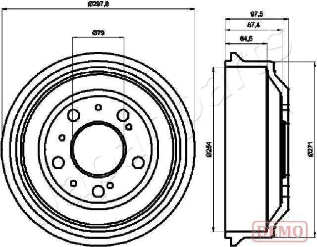 Brake Drum (TA-0605C)
