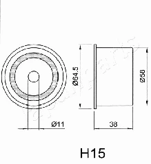 Tensioner, timing belt