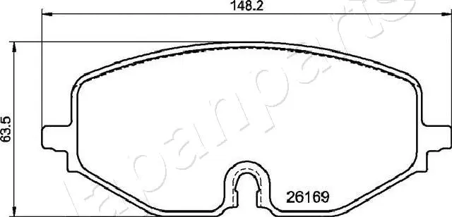 Brake Pad Set, disc brake (PA-0964AF)