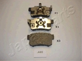 Brake Pad Set, disc brake (PP-445AF)