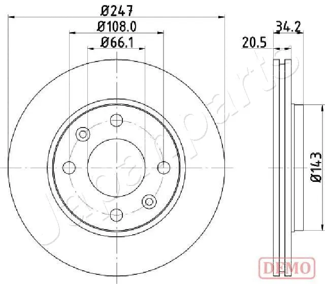 Brake Disc (DI-0628C)