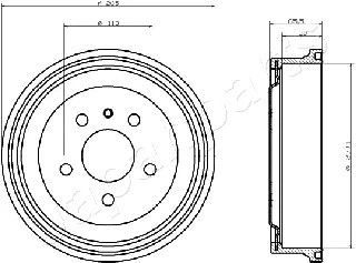 Brake Drum (TA-0413)