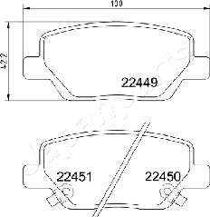 Brake Pad Set, disc brake (PP-0211AF)