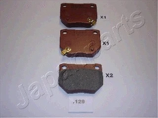 Brake Pad Set, disc brake (PP-129AF)