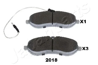 Brake Pad Set, disc brake (PA-2018AF)
