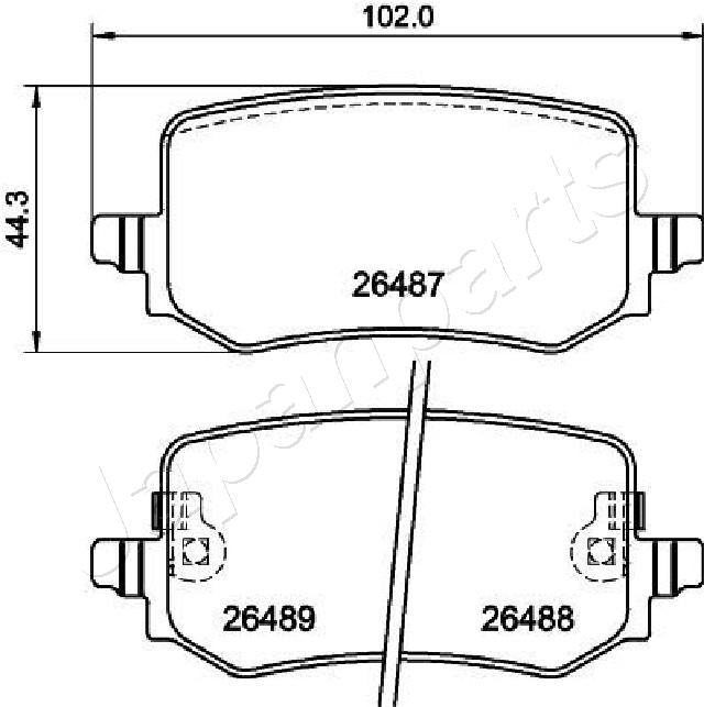 Brake Pad Set, disc brake (PP-H14AF)