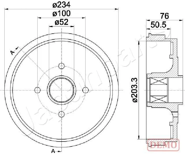Brake Drum (TA-0409C)