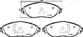 Brake Pad Set, disc brake (PA-0959AF)