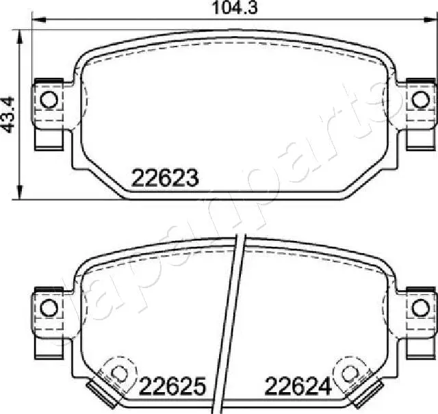 Brake Pad Set, disc brake (PP-321AF)